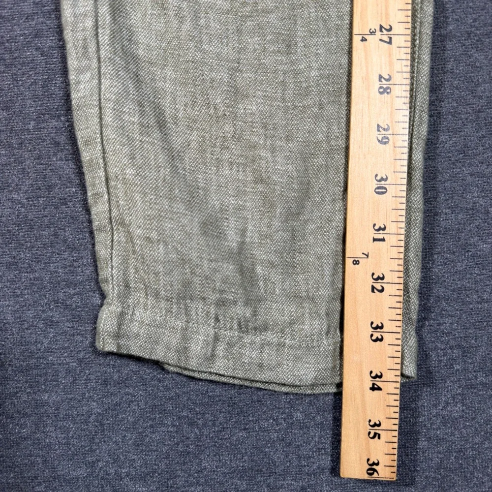 Banana Republic Pants Mens 35x34 Green Linen Cotton Athletic Fit Chino Trousers